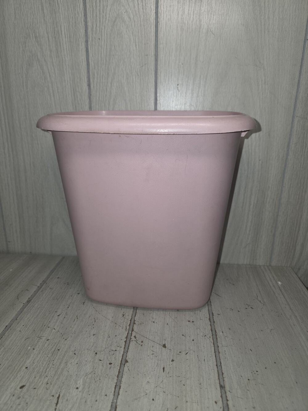 Vintage Rubbermaid PINK 10" Waste Basket Girls Room Nursery Bathroom Trash Can